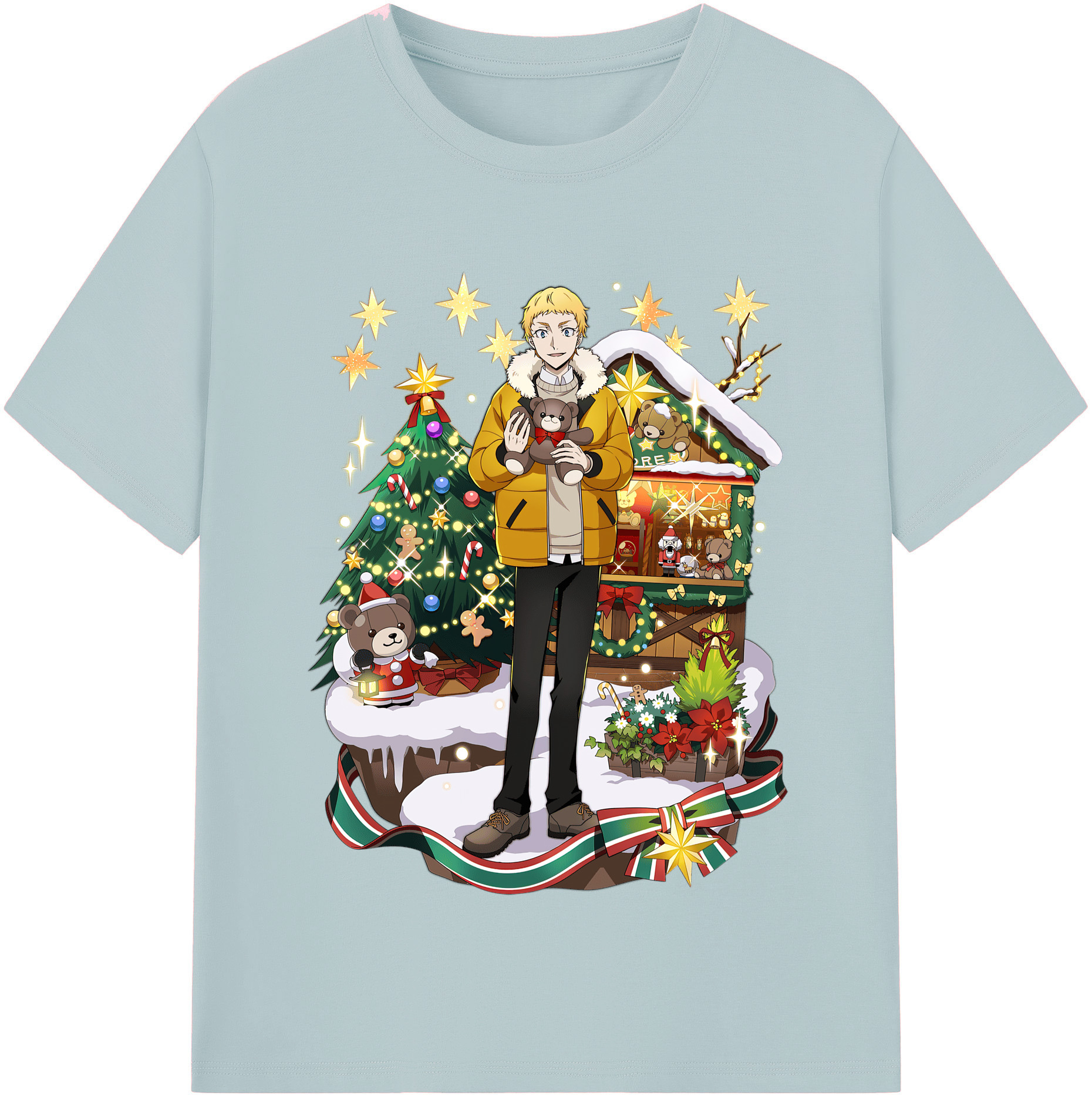 （画像用） 文豪ストレイドッグス Bungo Stray Dogs 綿100％半袖Tシャツ（フロントプリント）